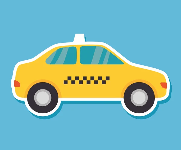 Servicio de taxi público aislado — Vector de stock