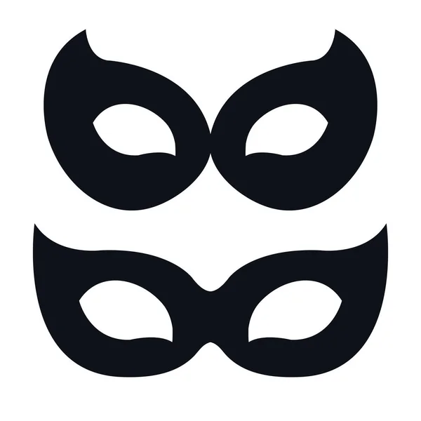 Masky karnevalové oslavy ikona — Stockový vektor