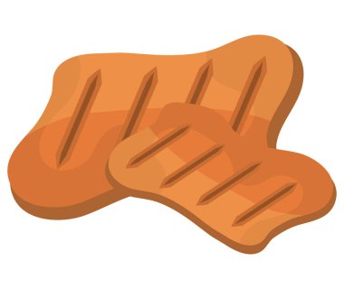 Beyaz arka plan izole simgesinin üzerine et