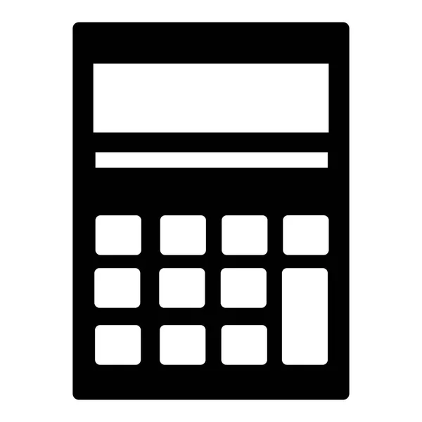 Изолированная иконка калькулятора на белом фоне — стоковый вектор