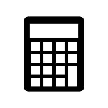 hesap makinesi matematik izole simgesi