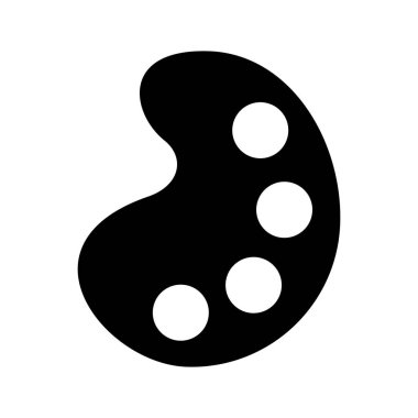 Palet boya izole simgesi