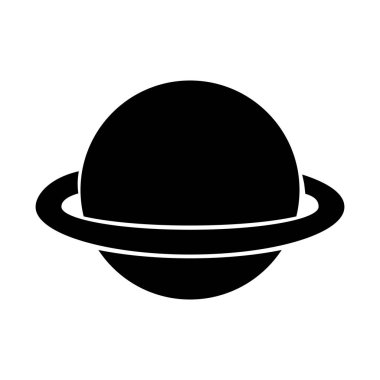 Satürn gezegeni izole simgesi