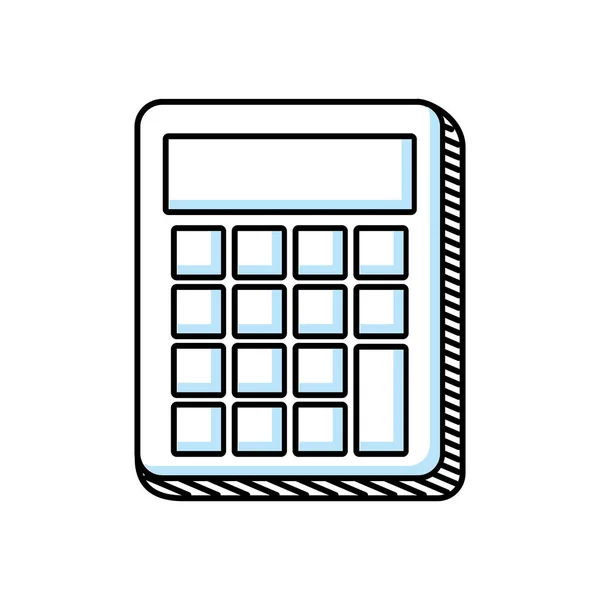 Geïsoleerde calculatorpictogram math — Stockvector