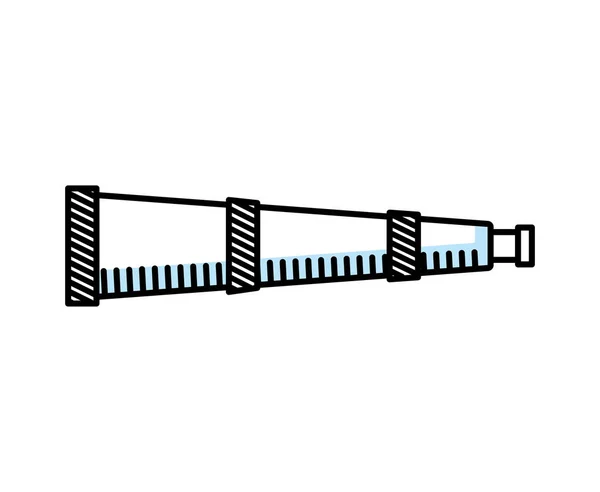 Dispositif télescope icône isolée — Image vectorielle