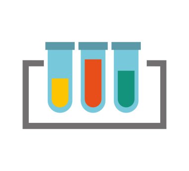tüp testi izole simgesi