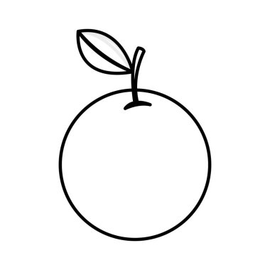 Turuncu taze meyve simgesi