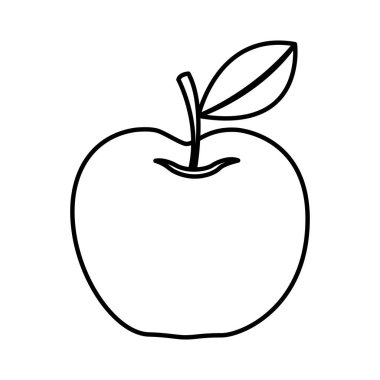 elma taze meyve izole simgesi