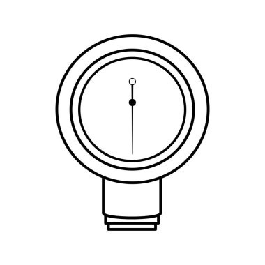 Kan basıncı ölçmek izole simgesi