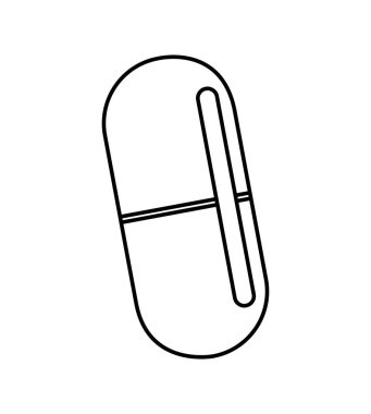 kapsül tıbbi izole simgesi