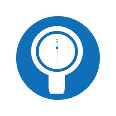 Kan basıncı ölçmek izole simgesi