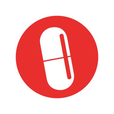 kapsül tıbbi izole simgesi
