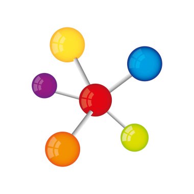 molecule structure isolated icon clipart