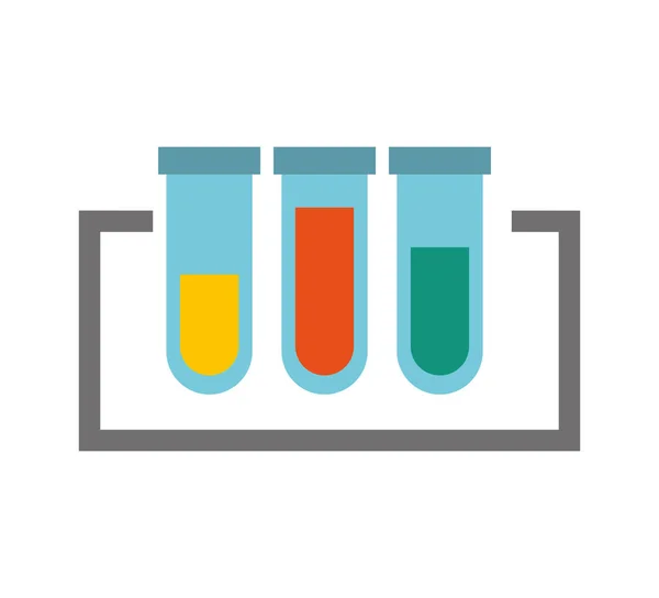 Tube test isolated icon — Stock Vector