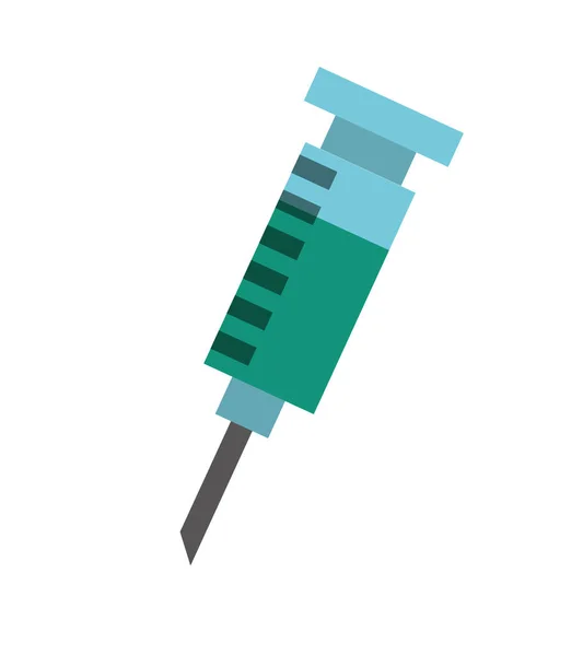 Syringe medical isolated icon — Stock Vector