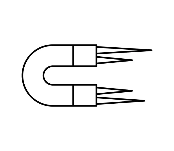 Dispositivo magnetico icona isolata — Vettoriale Stock