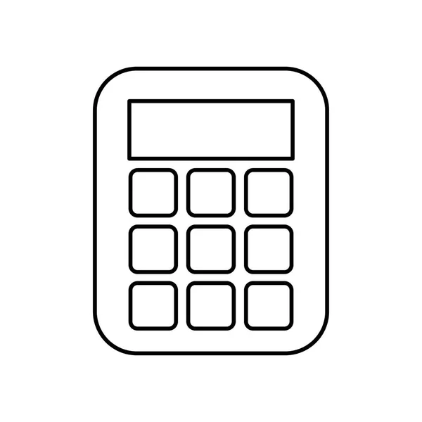 Изолированный значок калькулятора — стоковый вектор