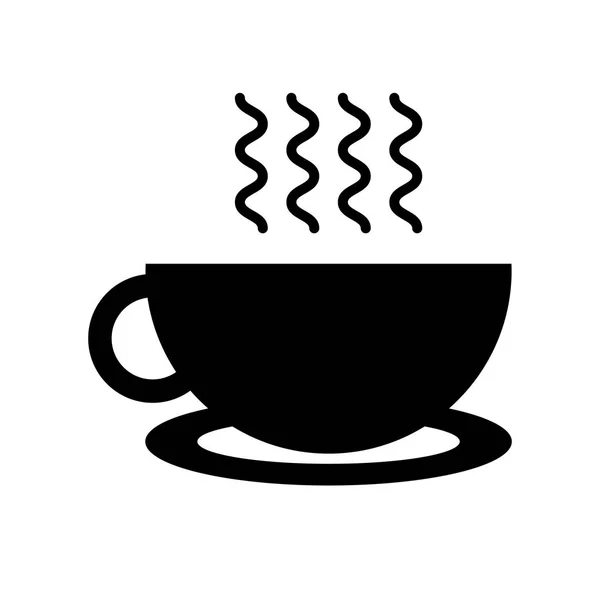 Delicious coffee cup flat icon — Stock Vector