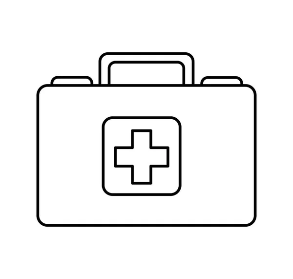 Orvosi kit elszigetelt ikon — Stock Vector