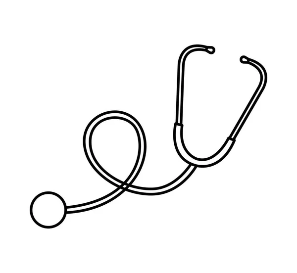 Ikona urządzenia medycznego stetoskop — Wektor stockowy