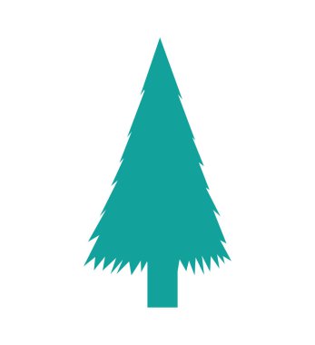 ağaç bitki siluet izole simgesi