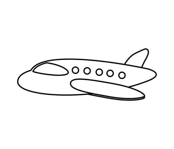 Uçak uçan izole simgesi — Stok Vektör