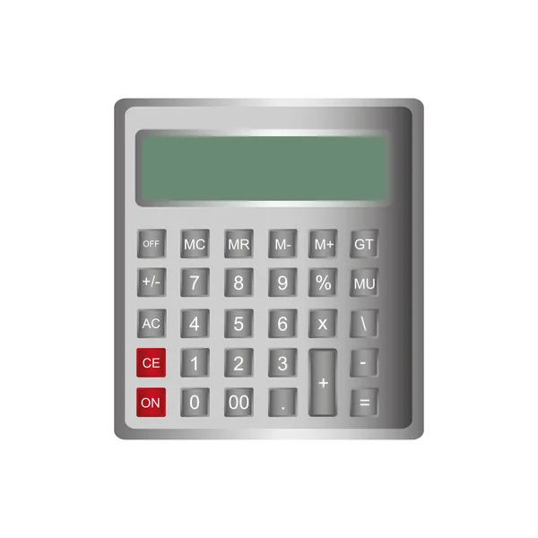 Calculator math isolated icon — Stock Vector