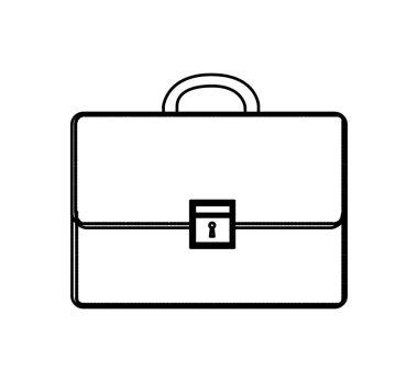 Portföy iş izole simgesi