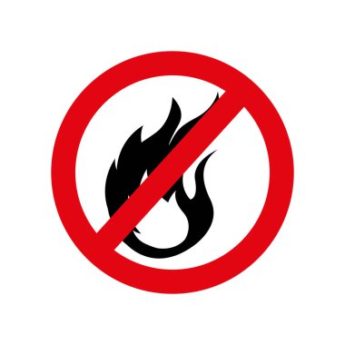 yasağı izole işareti simgesi