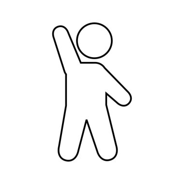 işadamı siluet izole simgesi