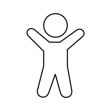 işadamı siluet izole simgesi