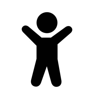 işadamı siluet izole simgesi