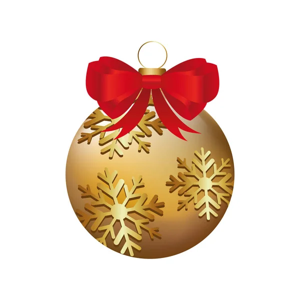クリスマス ボールの装飾的なアイコン — ストックベクタ