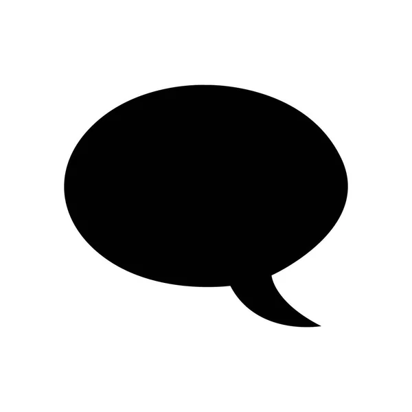 Ícone de mensagem de bolha de fala isolado — Vetor de Stock