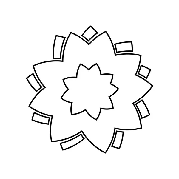 Květinové květinové lázně izolované ikona — Stockový vektor