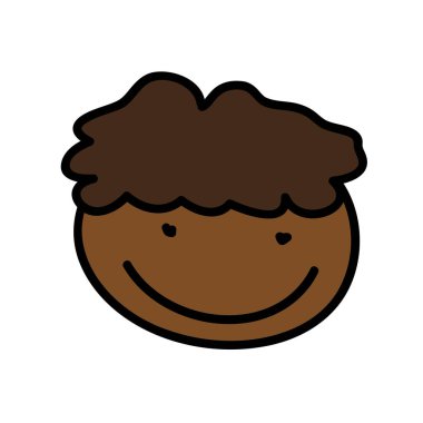 güzel bir çocuk çizim izole simgesi