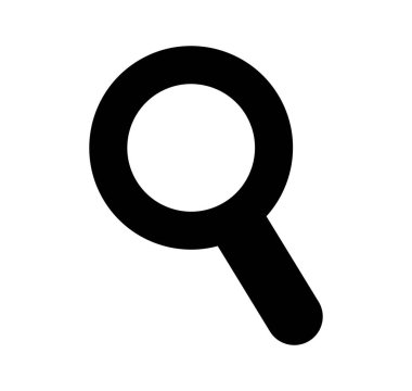 büyüteç izole edilmiş simge ara