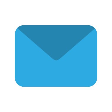 Zarf posta düz simgesi