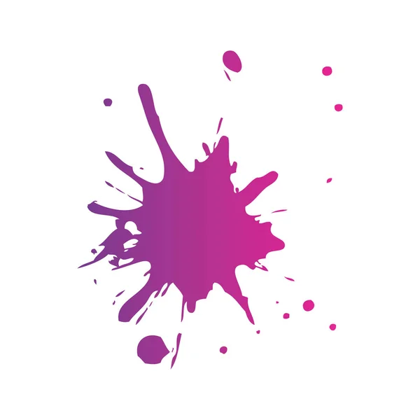 Splash paint isolated icon — Stock Vector