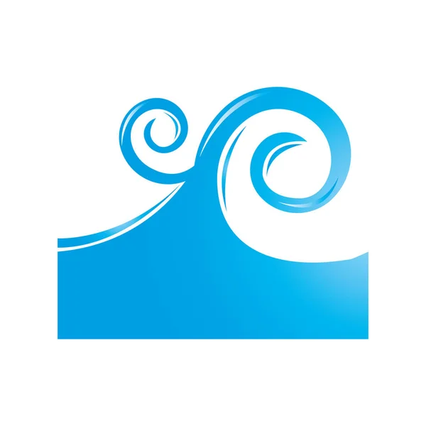 Sea wave isolated icon — Stock Vector