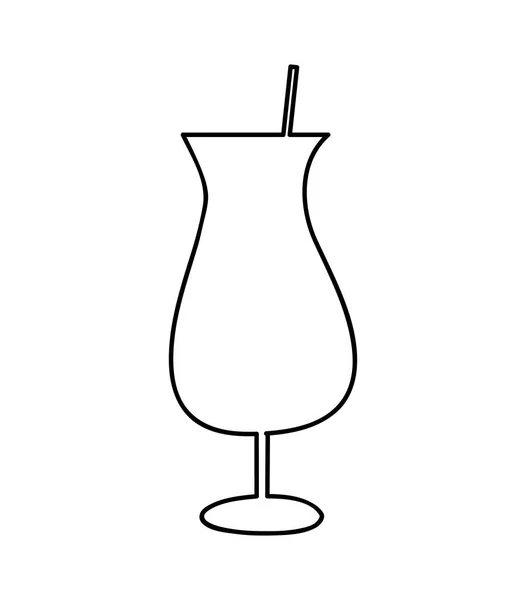 Copa beber alcohol icono — Vector de stock
