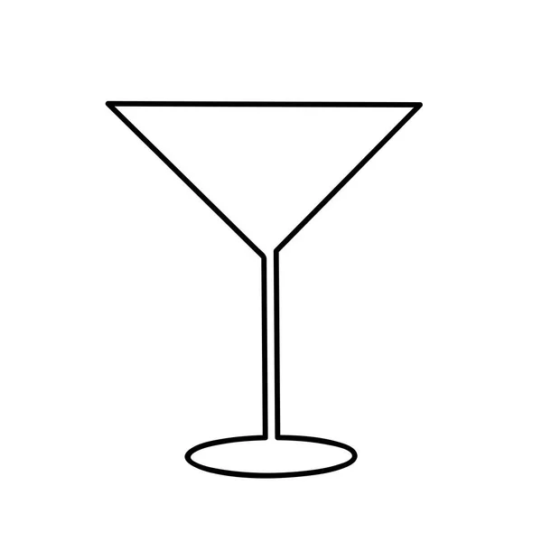 Copo bebida álcool ícone — Vetor de Stock