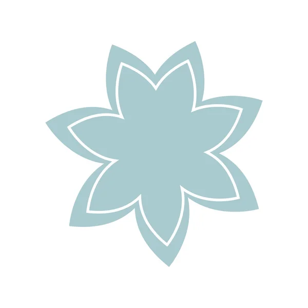 Kwiat na białym tle ikona — Wektor stockowy