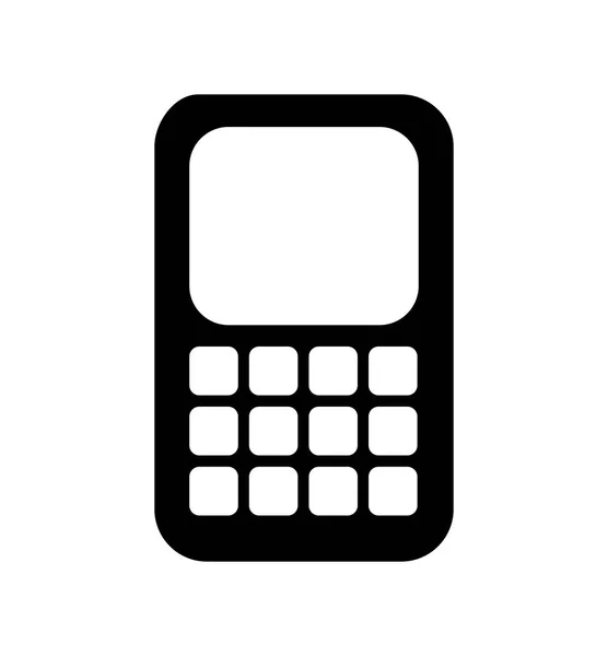 Ikona na białym tle telefon komórkowy — Wektor stockowy
