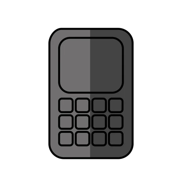Cell phone isolated icon — Stock Vector