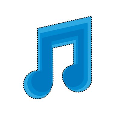 müzik Not izole simgesi