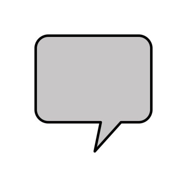 konuşma buble izole simgesini