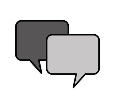 konuşma buble izole simgesini