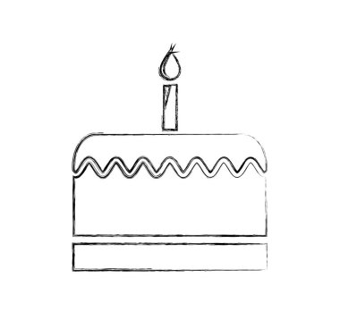 lezzetli tatlı pasta simgesi