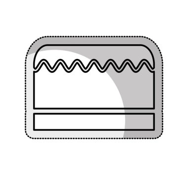 lezzetli tatlı pasta simgesi